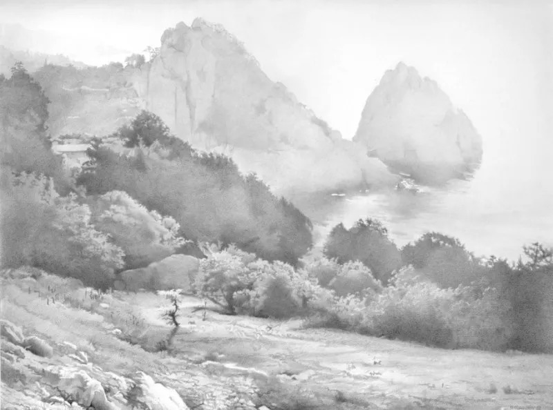 素描#乌克兰画家丹尼斯·切尔诺夫-头像、静物素描