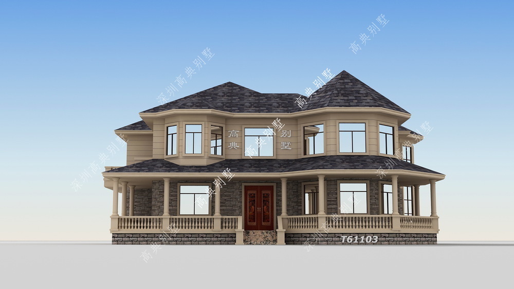 别墅|简欧小别墅,成本经济,非常适合农村自建房。