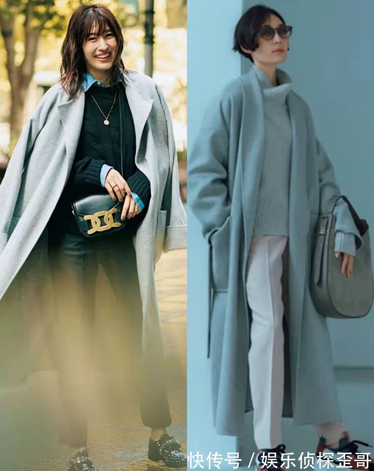 冬季 60岁女人穿大衣少穿黑色,入冬后这4种“神仙色”更衬肤色,真美