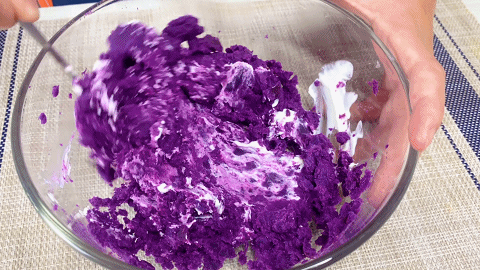 宝宝紫薯仙豆糕