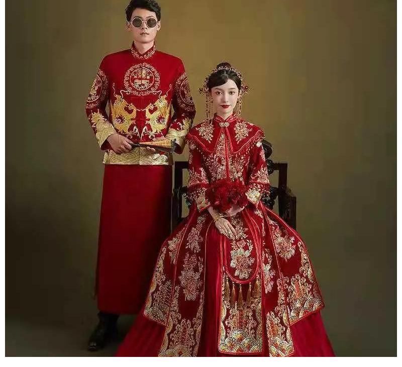 中国女性|秀禾旗袍虽是一件嫁衣,许一世情,中国女性含蓄婉约展现东方韵致