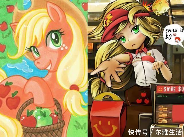 紫悦|小马宝莉：小马们变身美食代言人，紫悦是爱心拼盘，云宝爱冰淇淋