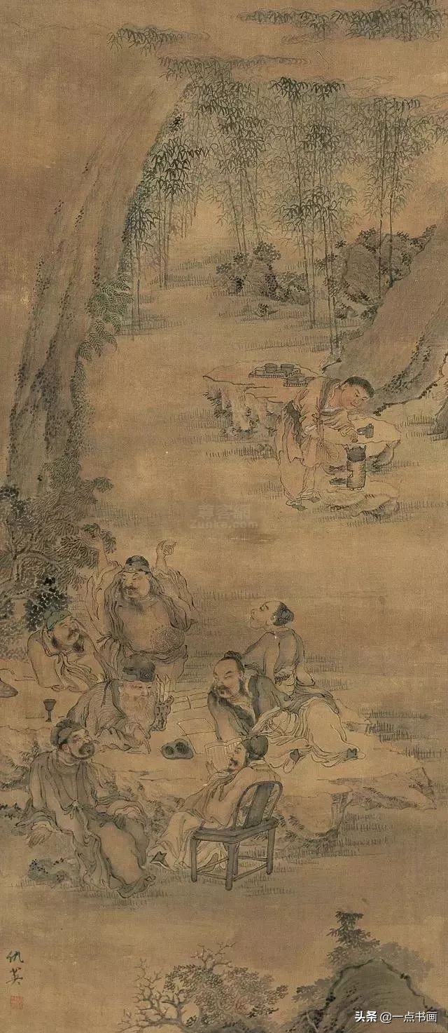 周臣!仇英:在他不长的生命里,留下了大量流传后世的精美画作