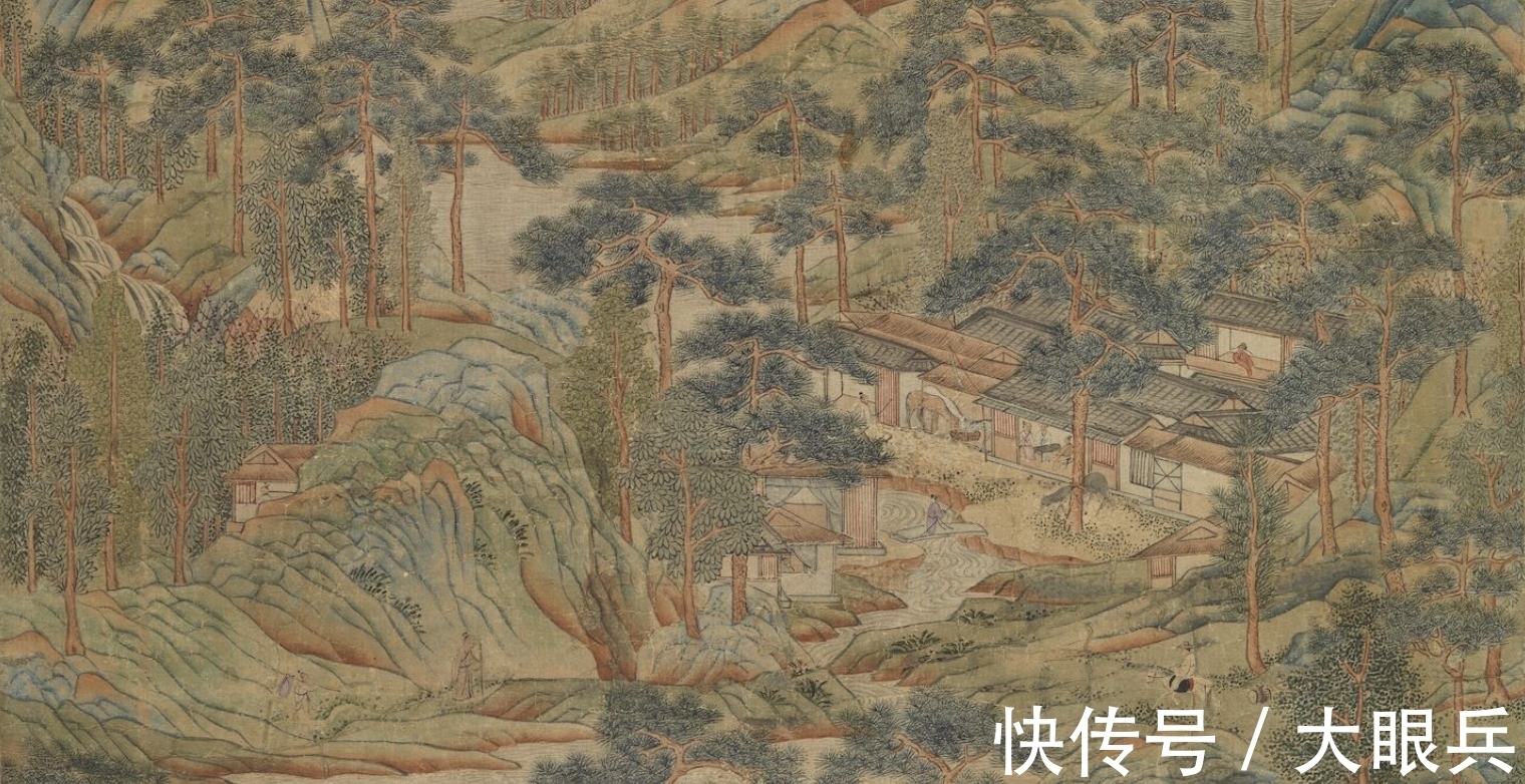 青绿山水@4幅大师绘就的山水画:看祖国大好河山,这江山万里盛景如画