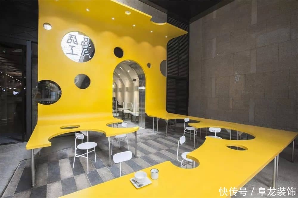 柠檬黄|【甜品店空间设计】柠檬黄奇异空间设计