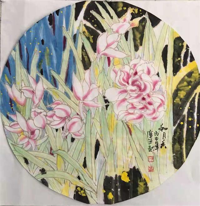 岁月如歌#《红了山村醉了秋》:著名画家边广兰作品赏析