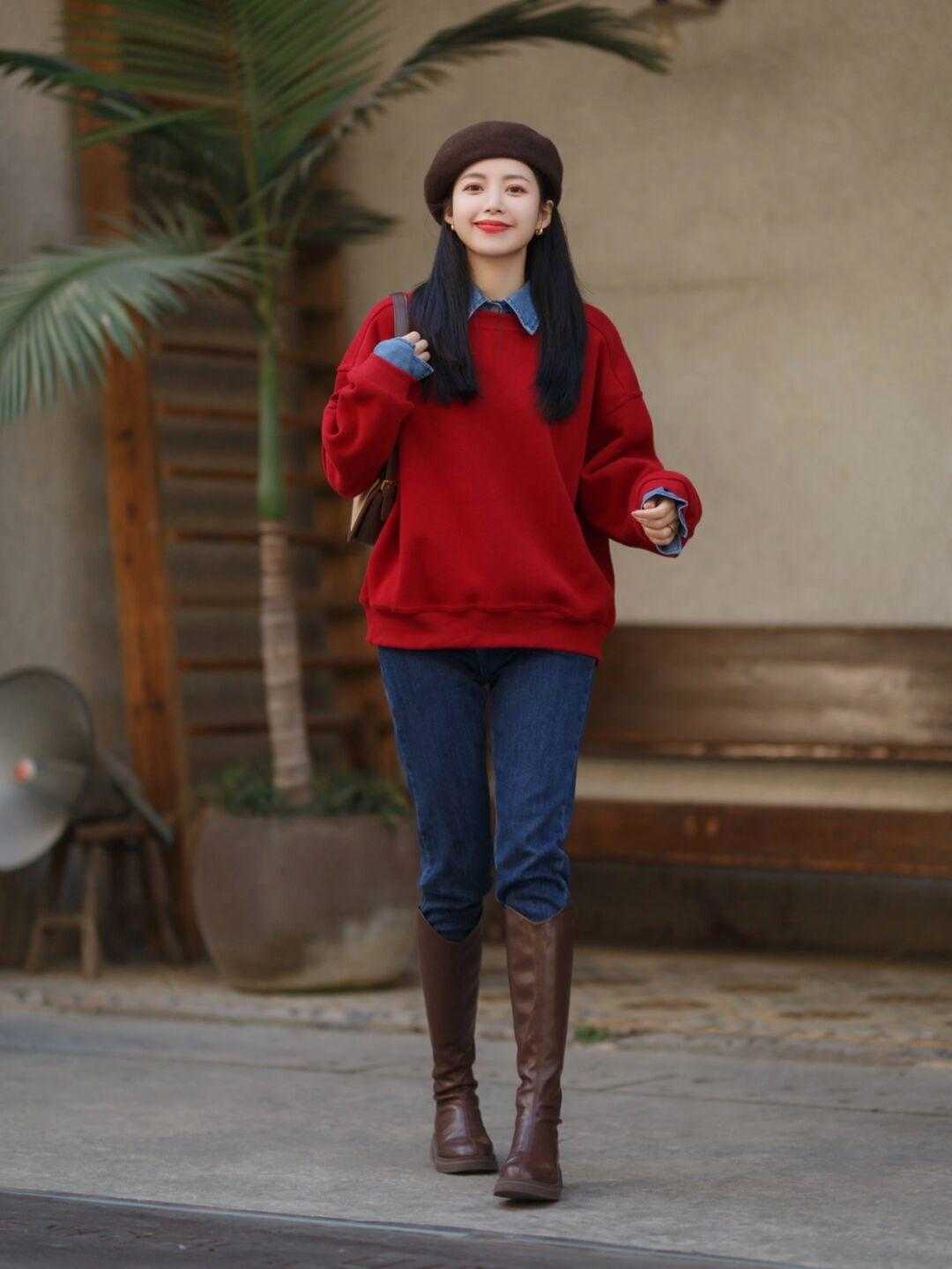 连帽 自带氛围感滤镜的穿搭来喽!还没找到标准模板的小仙女,别错过