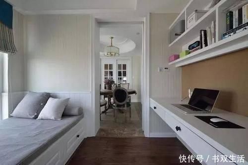 效果图|146平美式风大户型，头次看到电视墙这样设计，古朴又有韵味