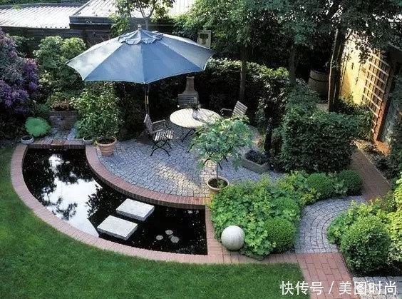 13个庭院鱼池设计,在院里建造一个假山鱼池,赏花观鱼太美了