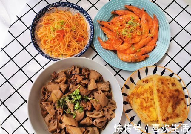 老公|晒晒娘俩午餐，2菜2主食，老公太丰盛了，我也想吃剩了给你