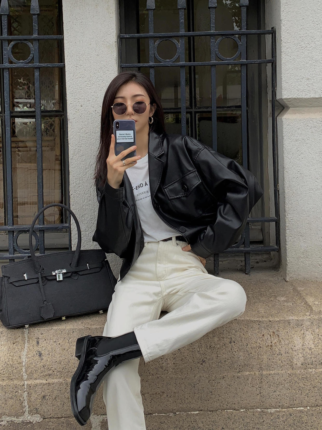 拜拜肉|冬天穿腻了臃肿的羽绒服,不妨试试皮衣吧,酷炫潇洒又百搭