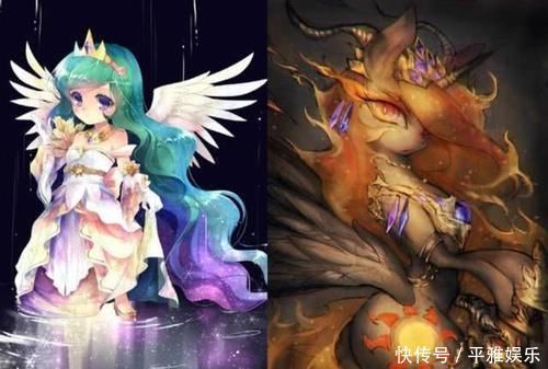 当小马宝莉魔化后，紫悦似乎成为魔婴，月亮公主很诡异，她却很美