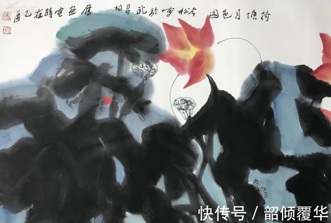 花鸟画|浓墨重彩|冯今松花鸟画