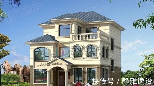 面砖|两款10X11三层农村别墅，造价30万左右，越看越喜欢的户型