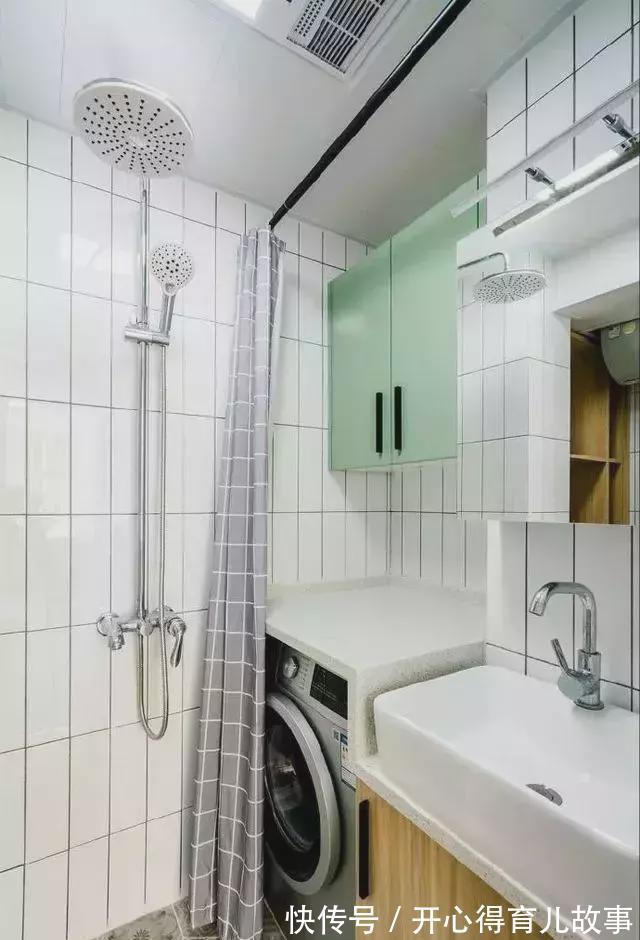 餐桌椅|50㎡小户型装修,薄荷绿+清新白,色调温软+阳光榻榻米,一见倾心