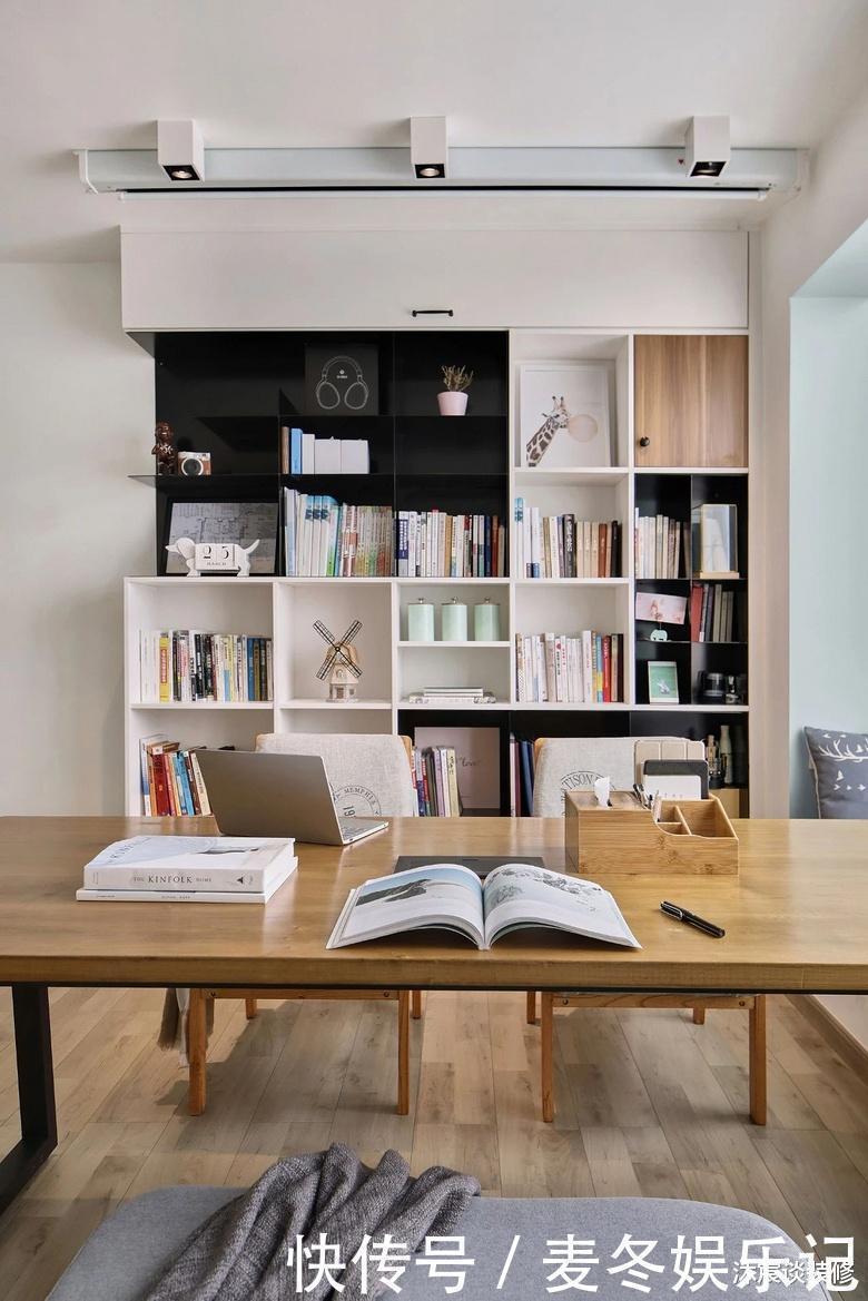 书房|她将客厅去掉，54㎡变四室，完工后，蜗居变豪宅，惊艳了整个小区