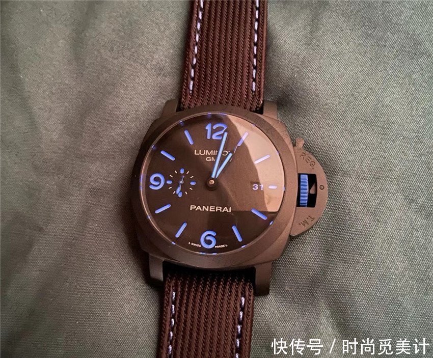 左腕表舍:官网消失的沛纳海,Bucherer联名款1176双时区腕表评测