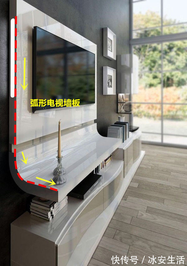 电视柜|去朋友家参观，进门就被电视背景墙吸睛了，等我买房了也这么装