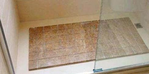 淋浴房|头一次见有人淋浴房装这种地面,下水快又防滑,真懊悔我家才发觉