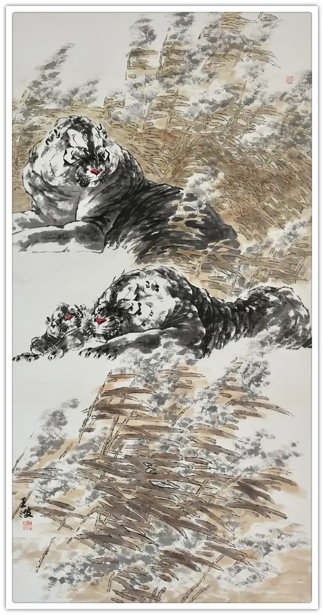 贺岁#【名家贺岁】书画家王波:2022虎年新春特刊