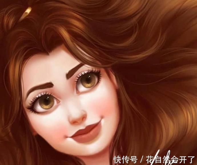 当迪士尼公主发量变多，爱丽儿红发太亮眼，艾莎女王让人羡慕