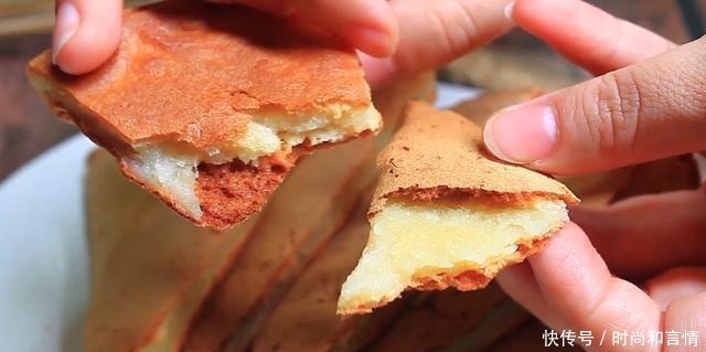 网上很火的糯米粉做法,外皮香酥,奶香浓郁,零厨艺也能一次成功