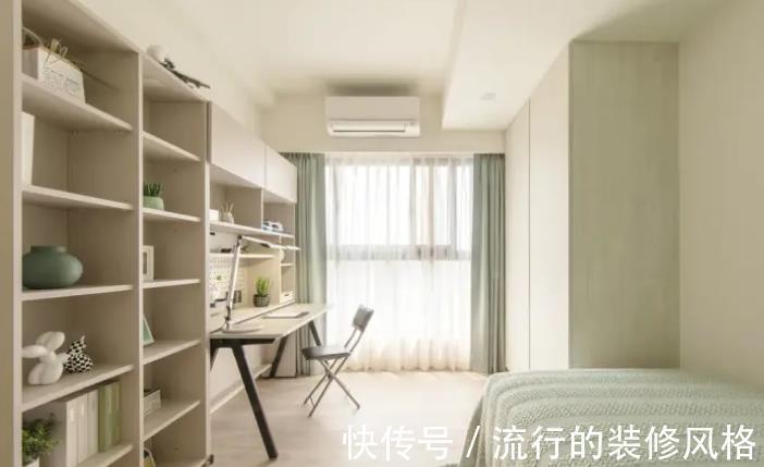 储物柜|83㎡简约风设计以温暖搭配奶茶色舒适又温馨｜小户型装修效果图