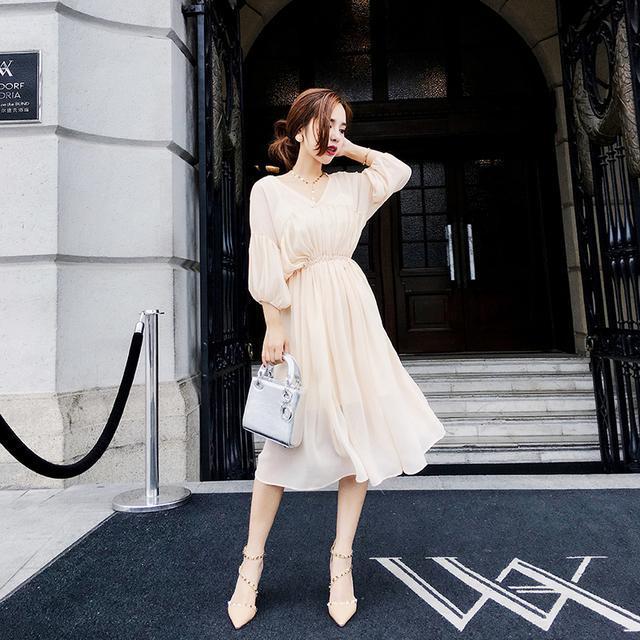 欧根纱|适合OL,通勤穿连衣裙,就是怎么穿怎么好看,怎么拍怎么好看!