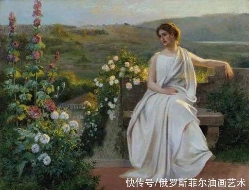 费加罗报@女子、花与光，好美的画面~比利时画家让·博杜因油画作品欣赏