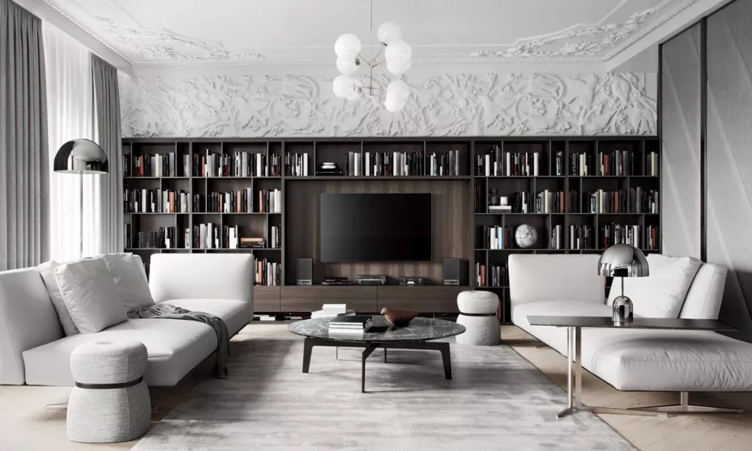 书籍@书房已经落伍啦,现在流行的是家庭图书馆!