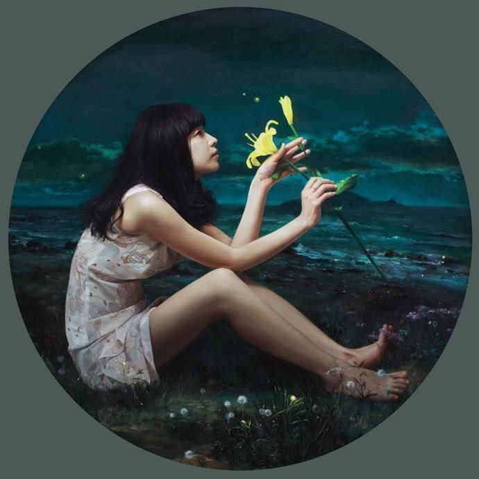 艺术家!八零后艺术家谭云川人体油画中的少女,唯美而写实