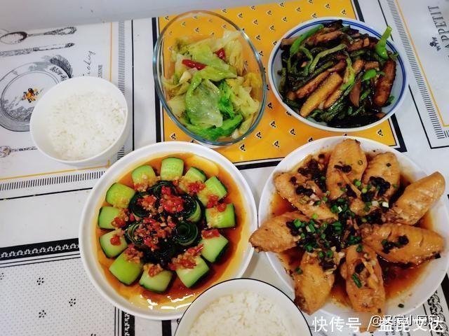 豆豉|我家晚饭不将就,4道家常菜,有荤有素,网友夏天这样吃不油腻
