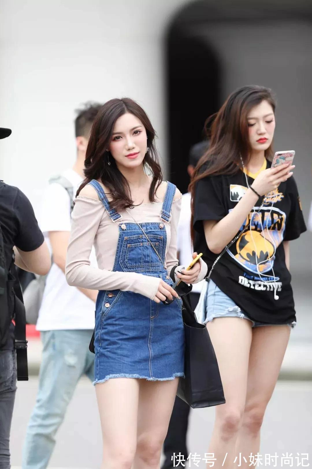 气质|街拍:迷人的气质,长腿长发美女