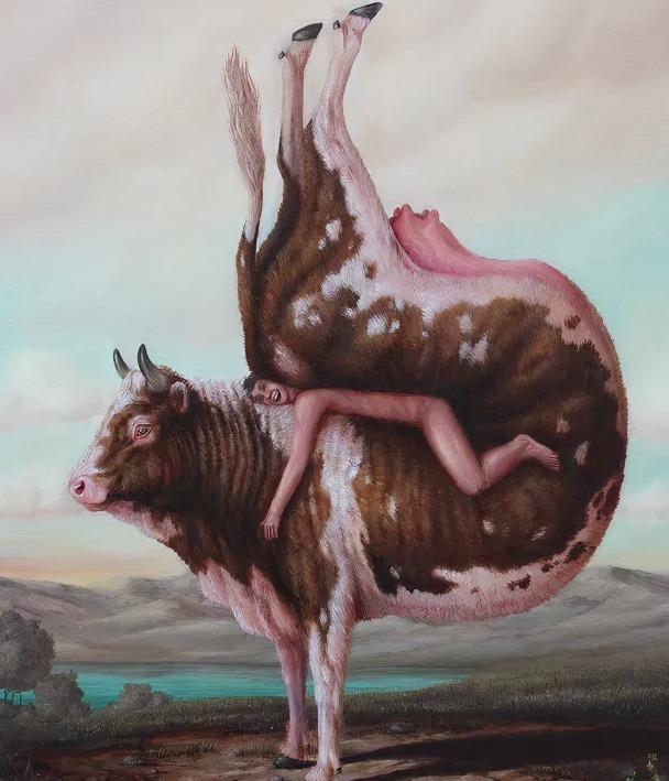 动物们&胆小谨点,插画师笔下的诡异动物看完一秒清醒!