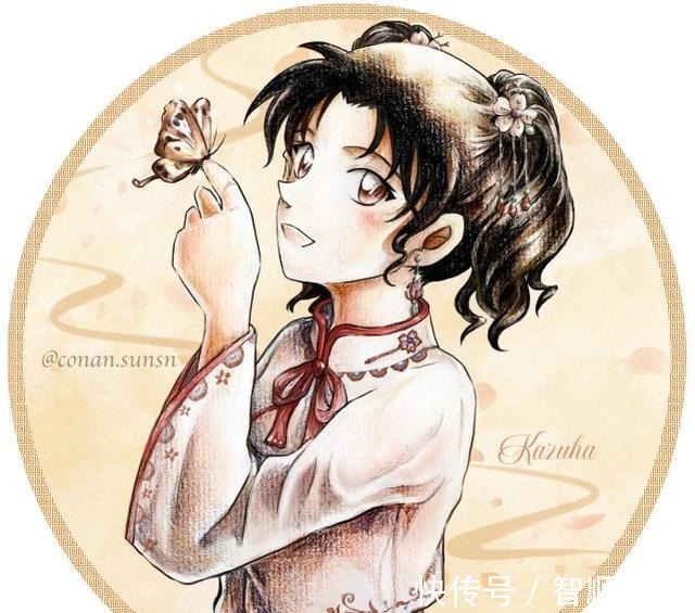 古装|当名侦探柯南换上了古装,灰原哀像小仙女,毛利兰太可了
