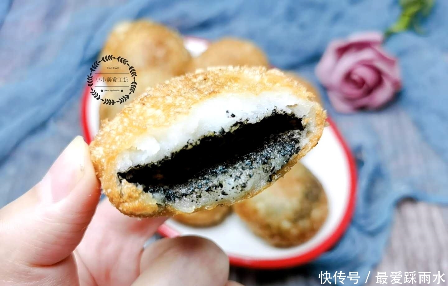 破皮|炸糖糕时,直接烫面就错了,教你正确做法,个个酥脆,空心不破皮