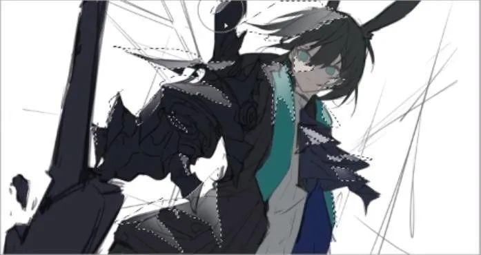  米娅|54张步骤图，带你绘制一个帅气的伪厚涂阿米娅