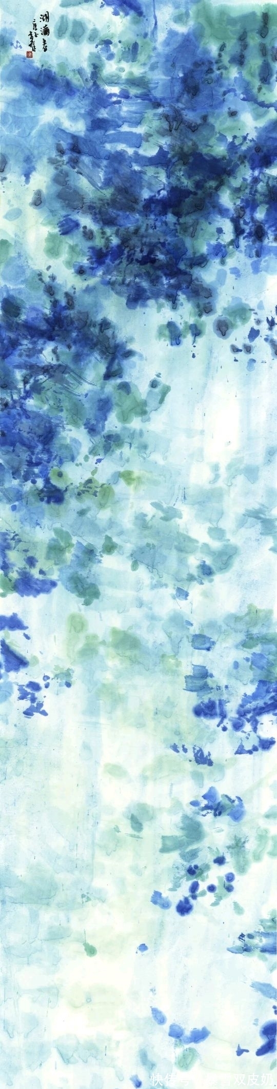 山水画!以色代墨,以意态代形象|查律山水画