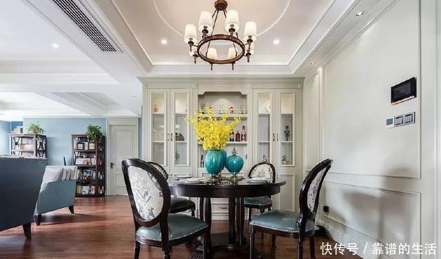 淡蓝色|130㎡现代美式,简约的优雅,好精致!130㎡现代美式,简约的优雅,好精致!