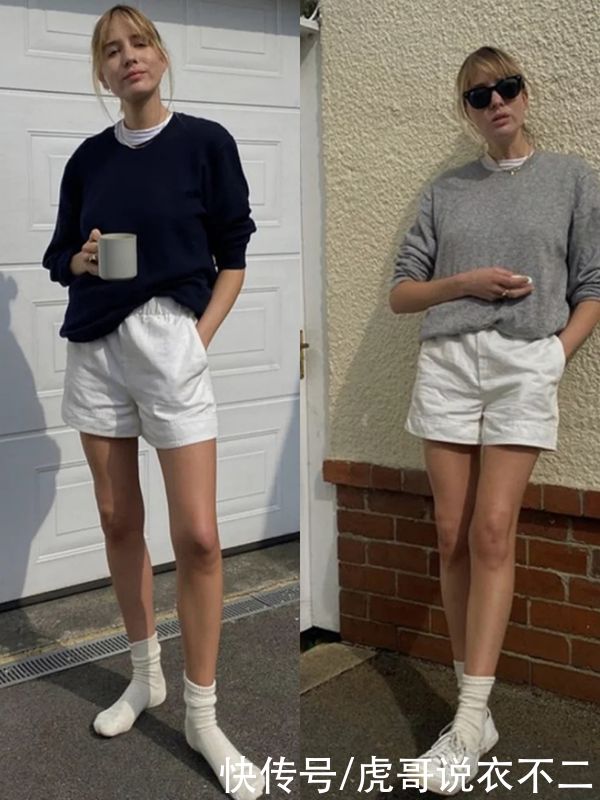 这位接地气的时髦精真会穿，用毛衣承包时尚感，你的衣橱一定有