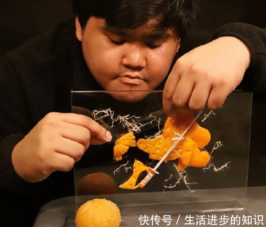 小哥|泰国小哥用“橘子皮”cos我妻善逸,这想象力绝了!