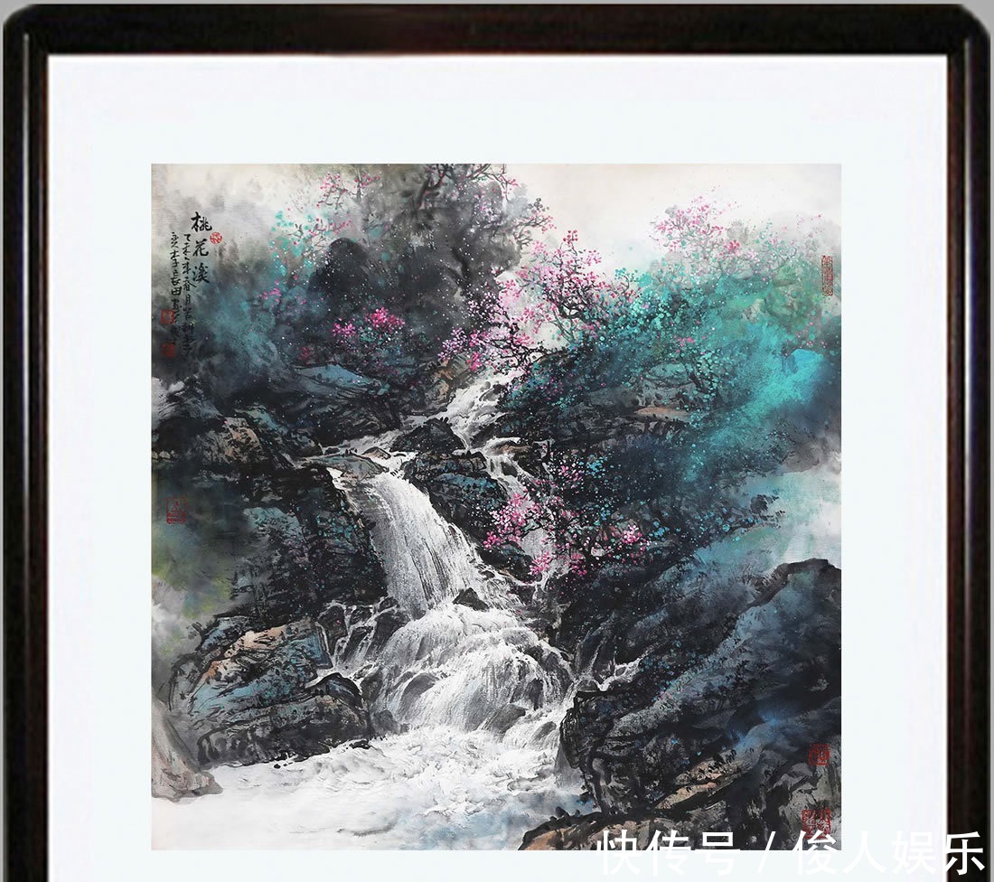 山水画!画家李长田 师法张大千 当今彩墨山水画领军人物