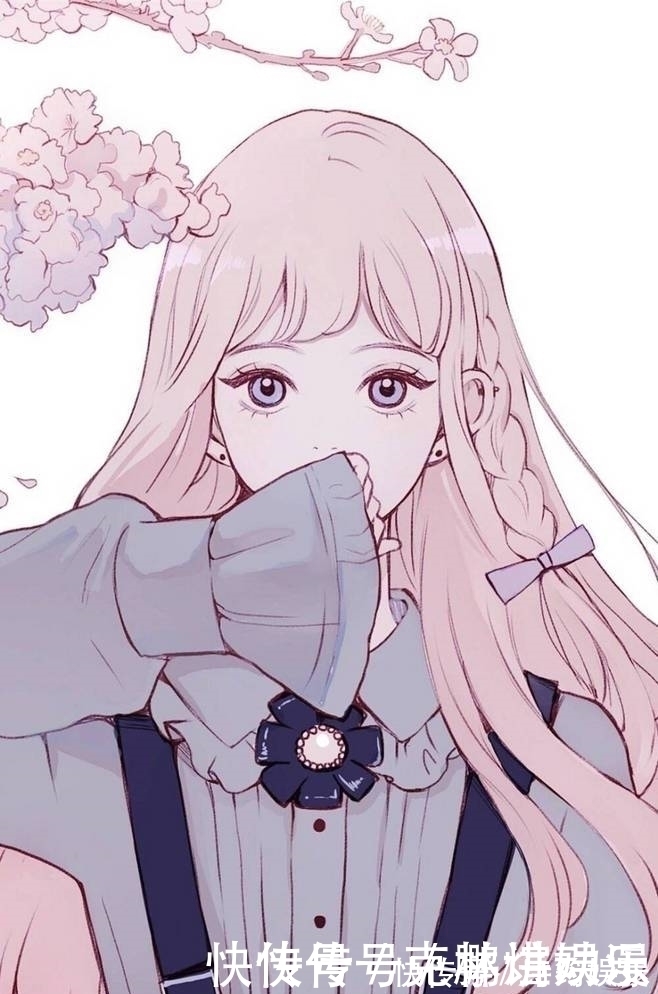 插画|一组少女心十足的好看插画,很适合做卡通动漫头像哦!