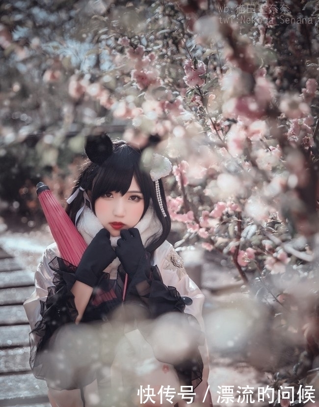 和服|COS正片-碧蓝航线-爱宕和服cosplay，寒冷的冬天也能给你暖意