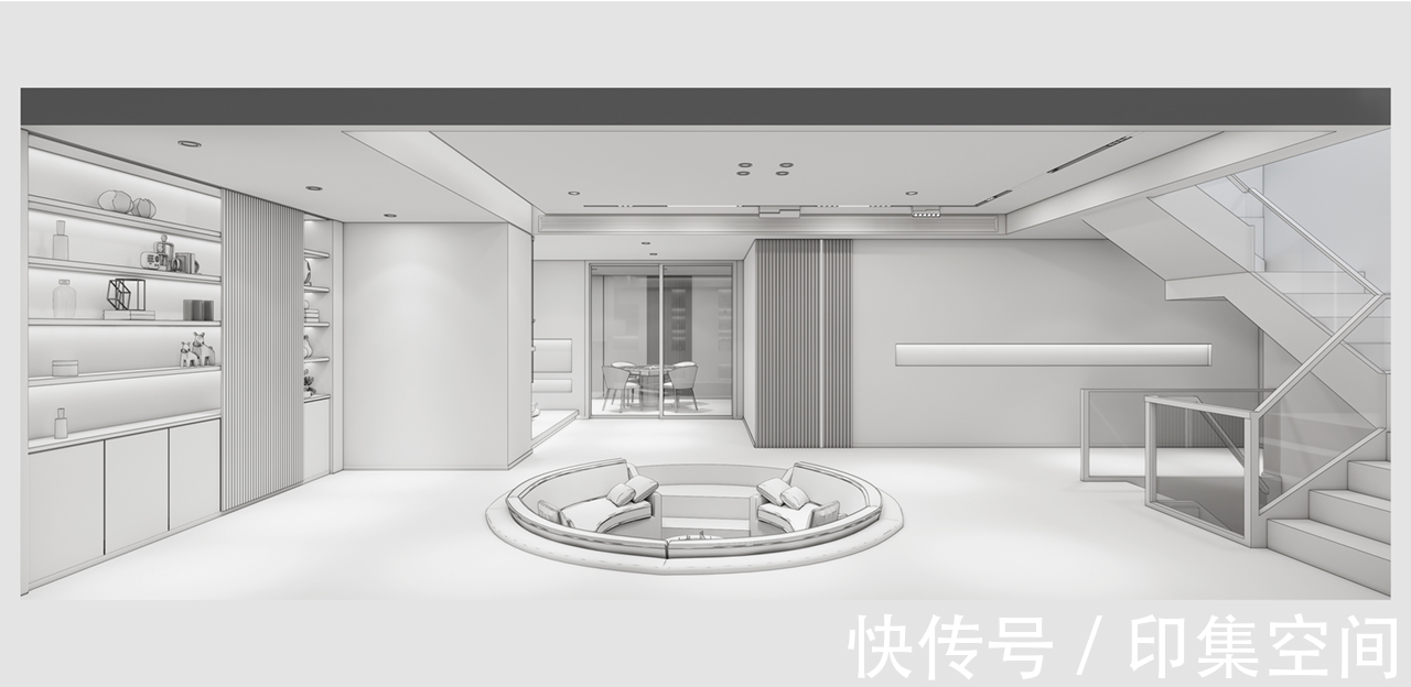 装修设计|鹿山台底跃370㎡现代极简风装修设计
