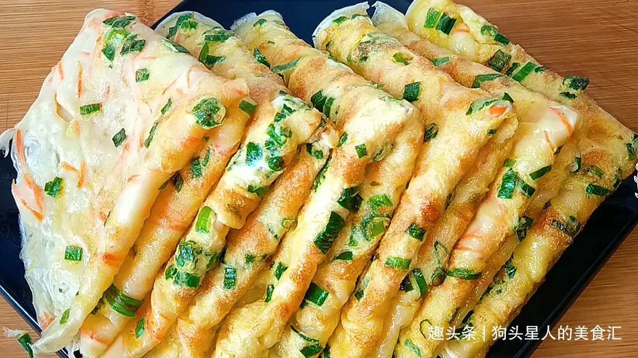 鸡蛋葱花饼，全程手不沾面，记住这三点，柔软筋道，做法特别简单