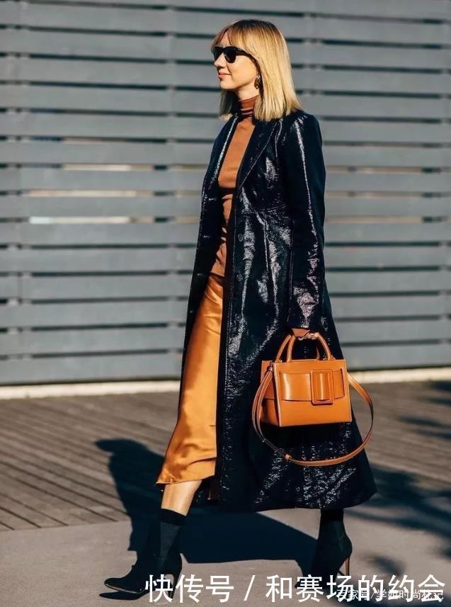 皮衣|简单又大方的冬季最美穿搭,皮衣混搭细高跟,不仅不丑还很新潮!