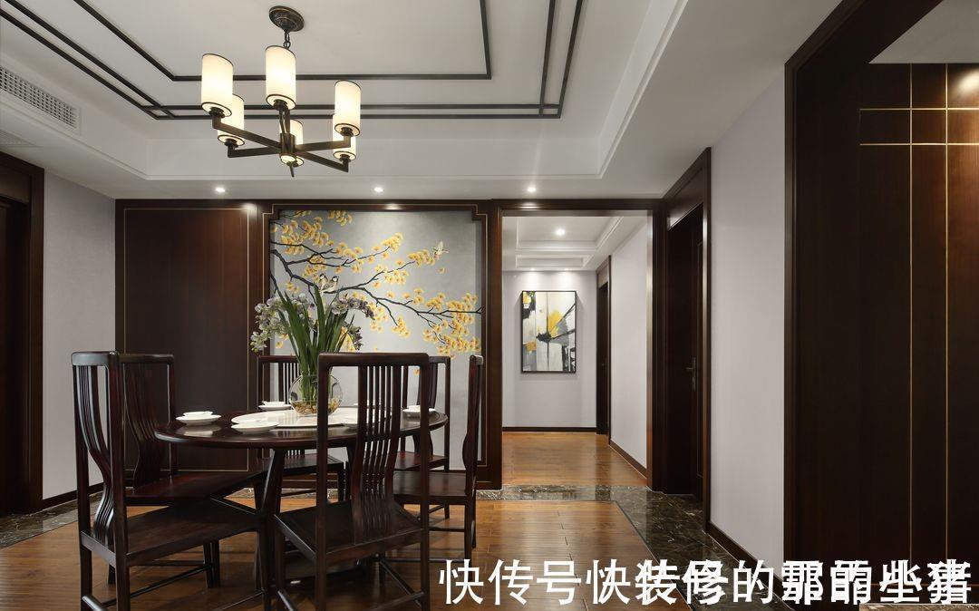 腊梅|177平的中式设计,营造舒适惬意的诗意家园,满足日常生活