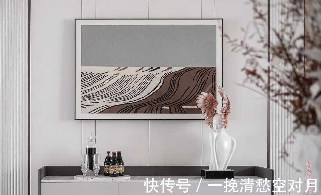 外面的世界|125㎡的三口之家，大理石电视背景墙和木饰面营造了诗意恬静的氛围