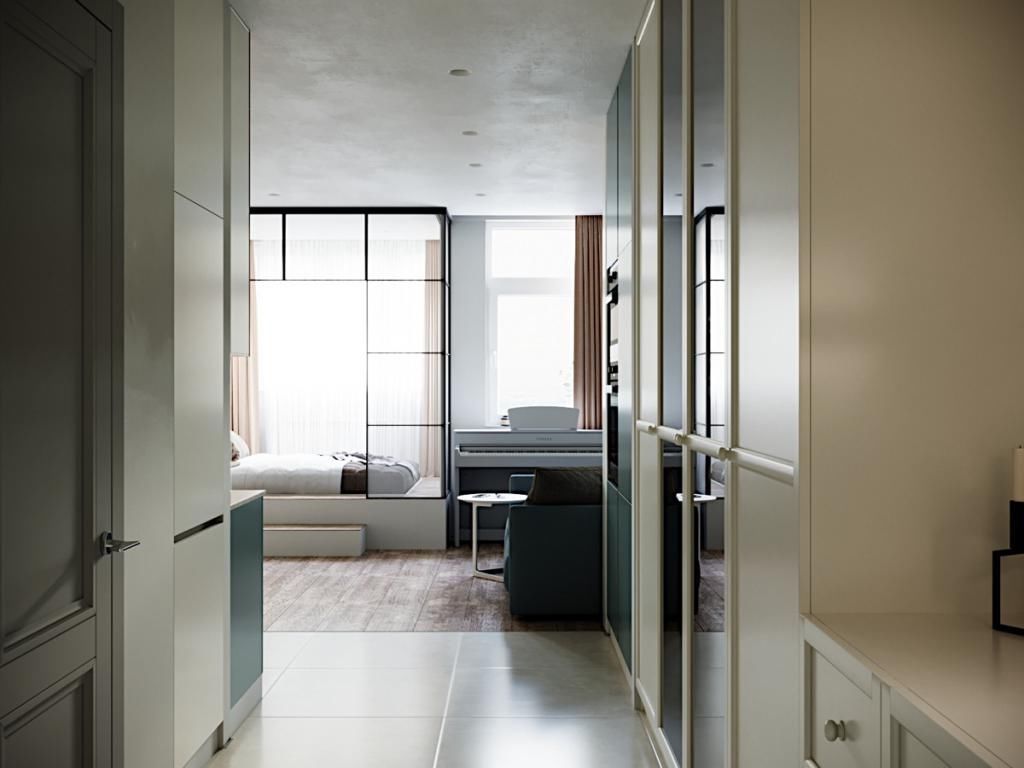 通风换气|榻榻米床改良一下,上方装玻璃隔断做分隔,多间独立卧室通堂透亮